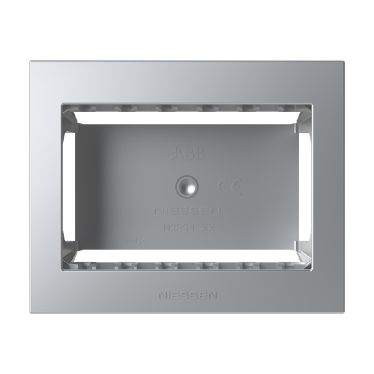 Box IP40 3-gang Silver - Zenit