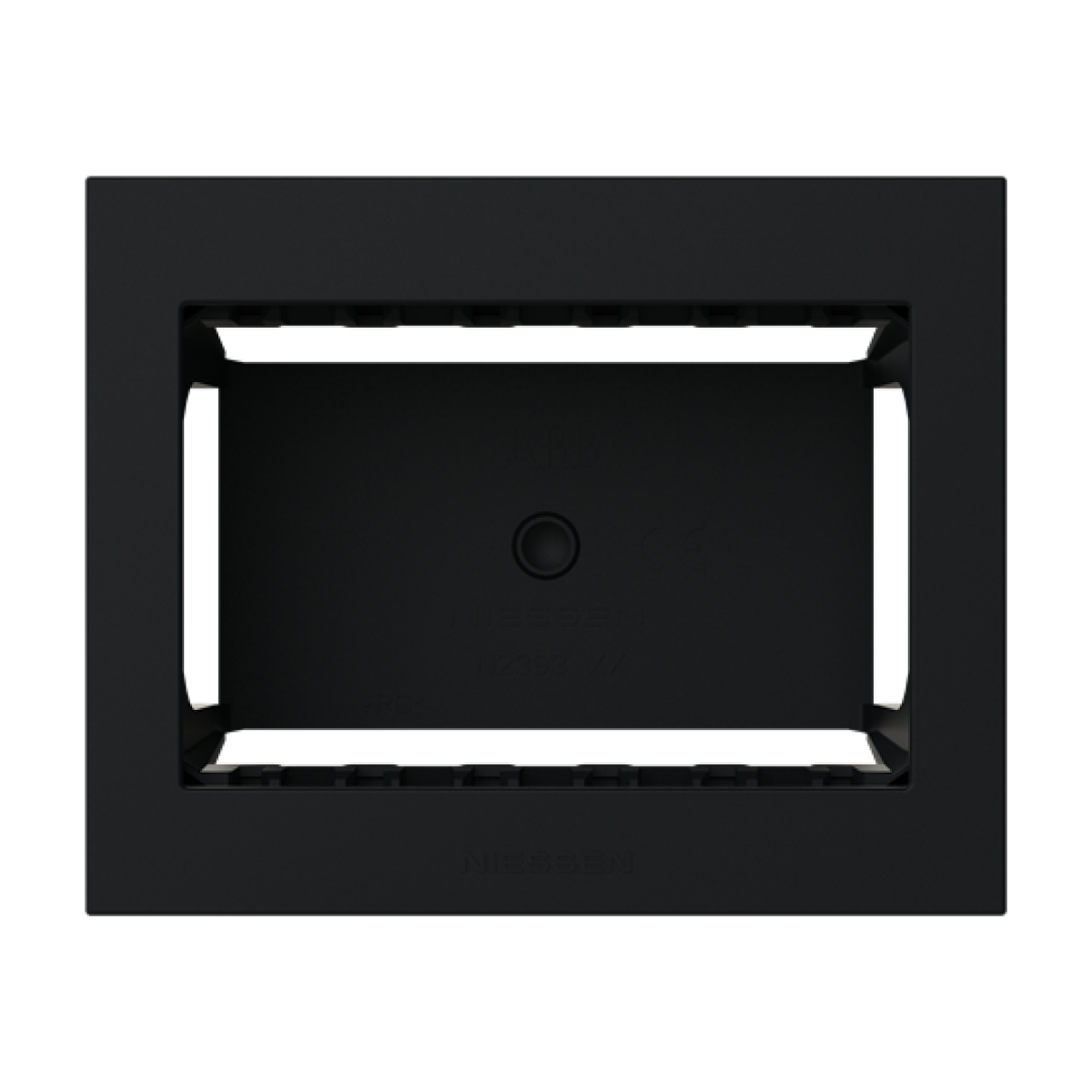 Box IP40 3-gang Black - Zenit