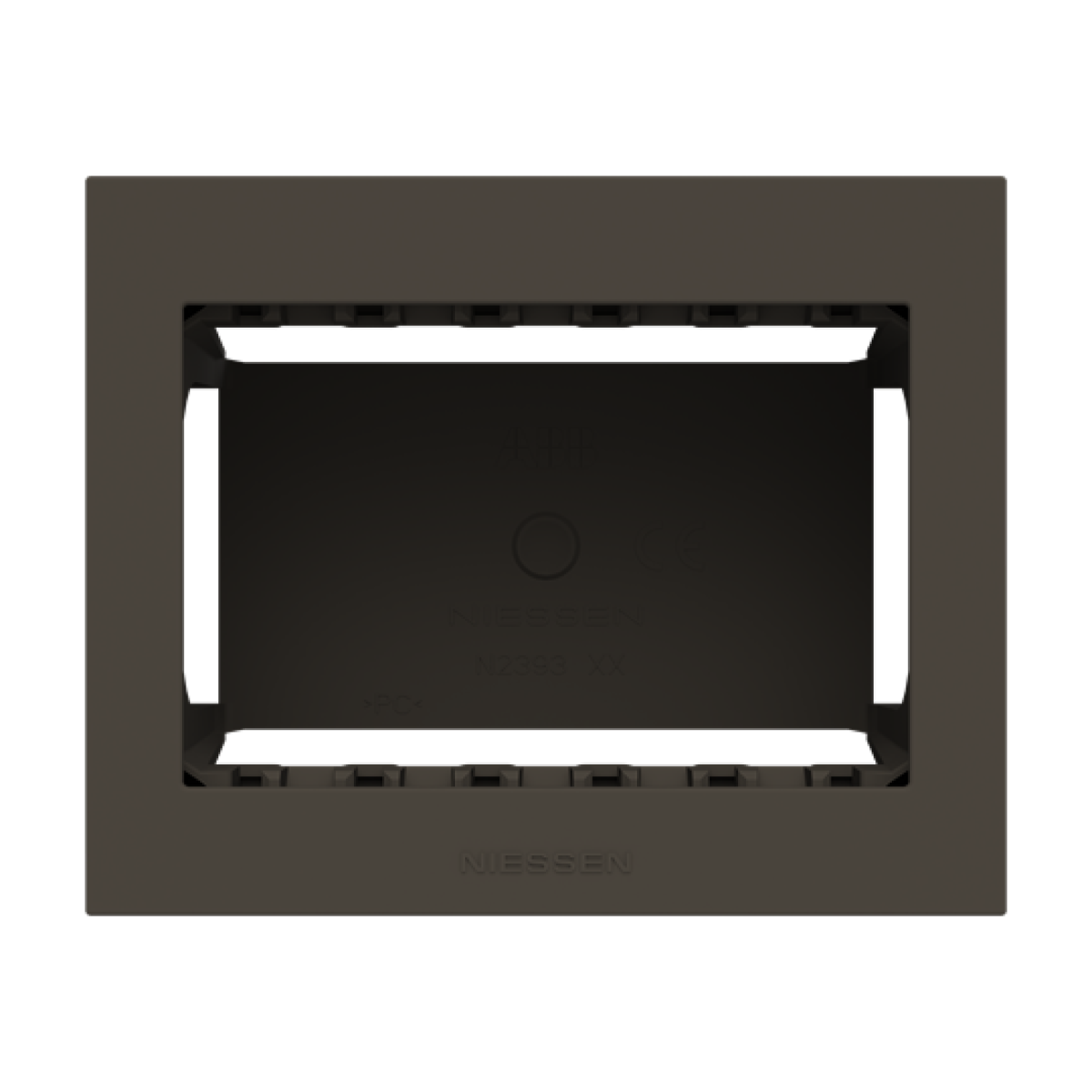 Box IP40 3-gang Anthracite - Zenit