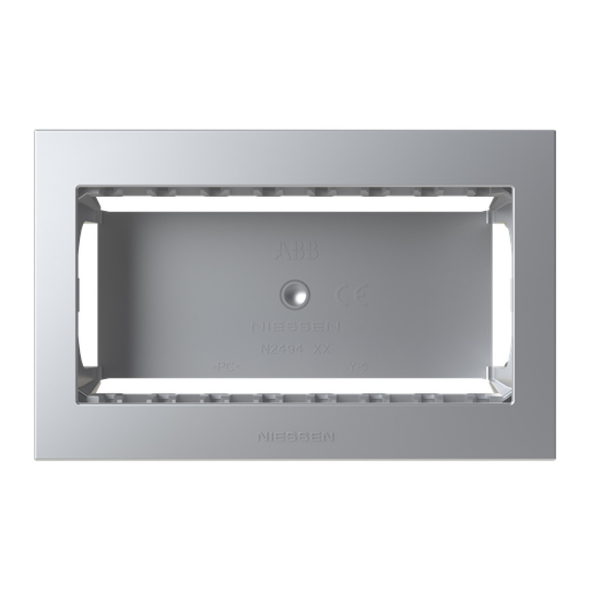 Box IP40 4-gang Silver - Zenit