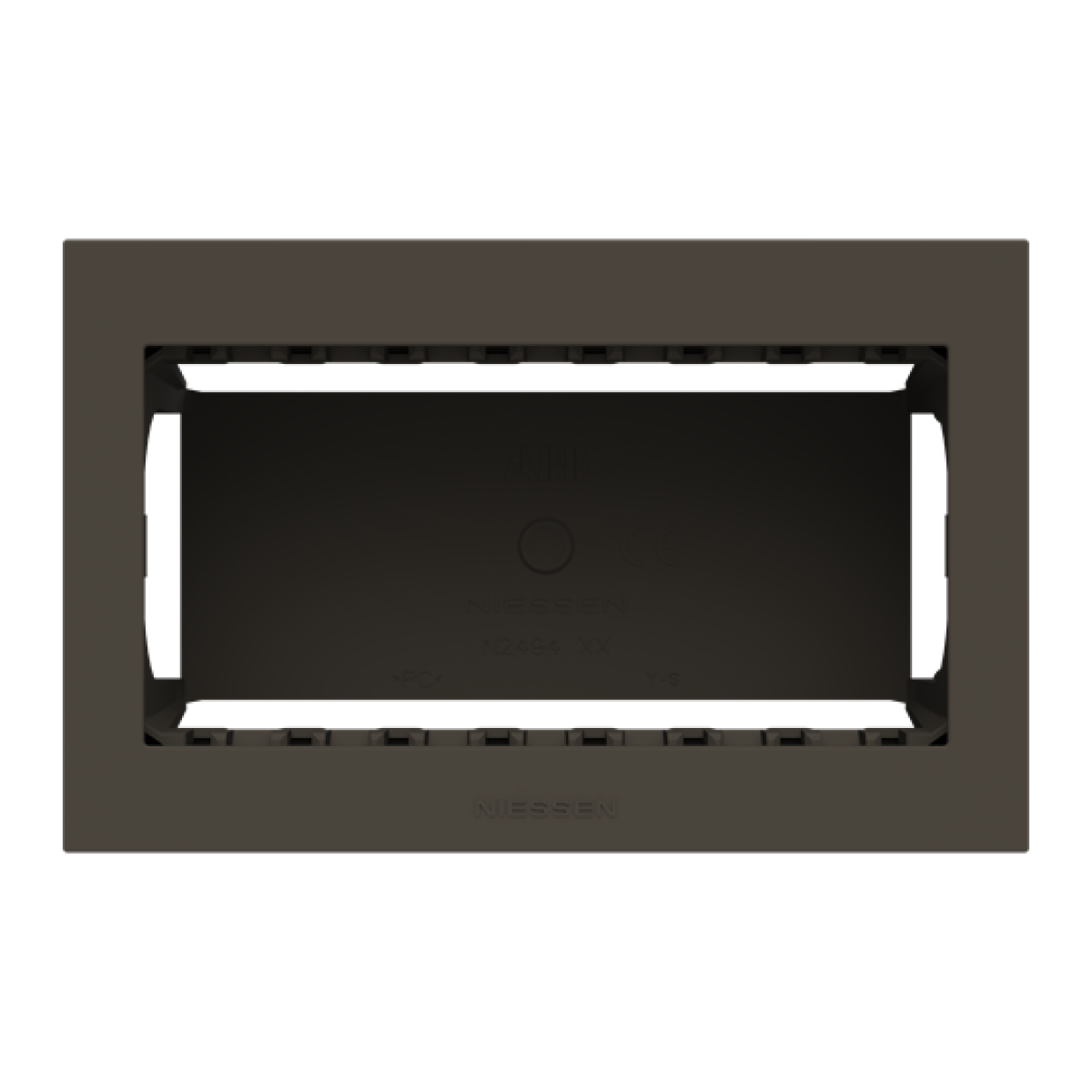 Box IP40 4-gang Anthracite - Zenit