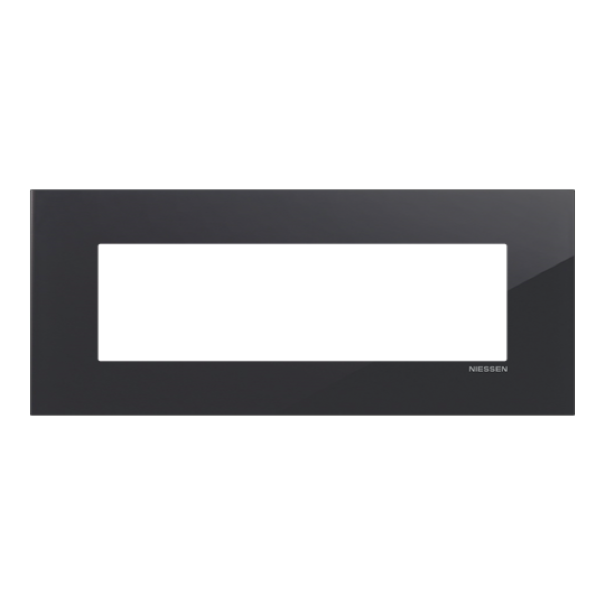 Frame 1-gang Tacteo Black - Zenit