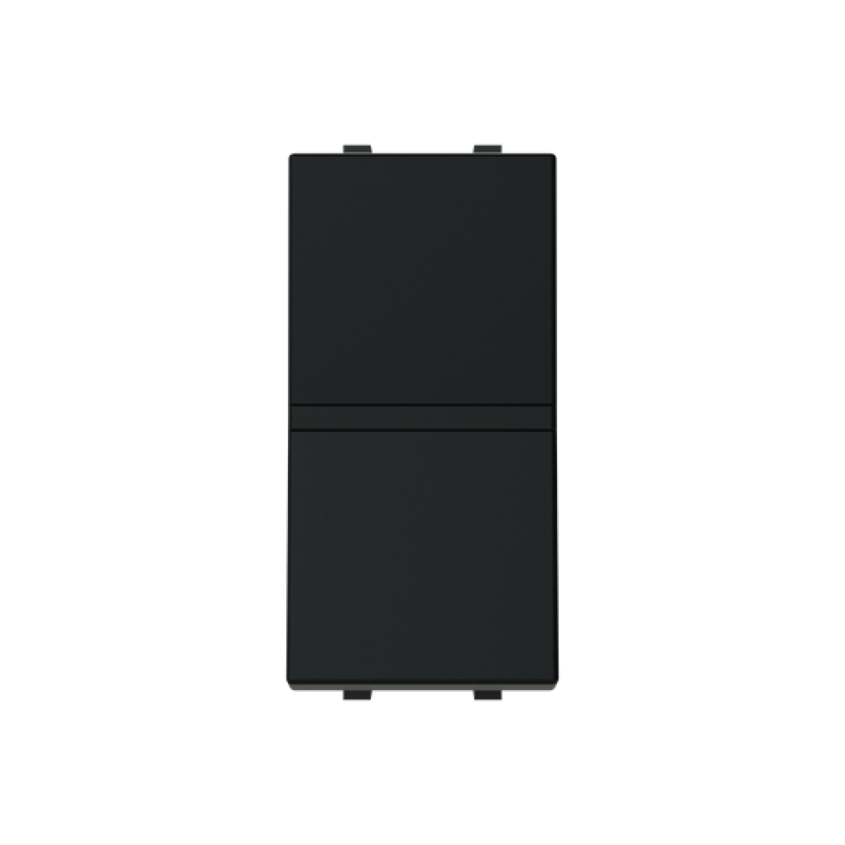 Insertcover Rockerbutton, 2-pole switch with LED exchangeable Black - Zenit