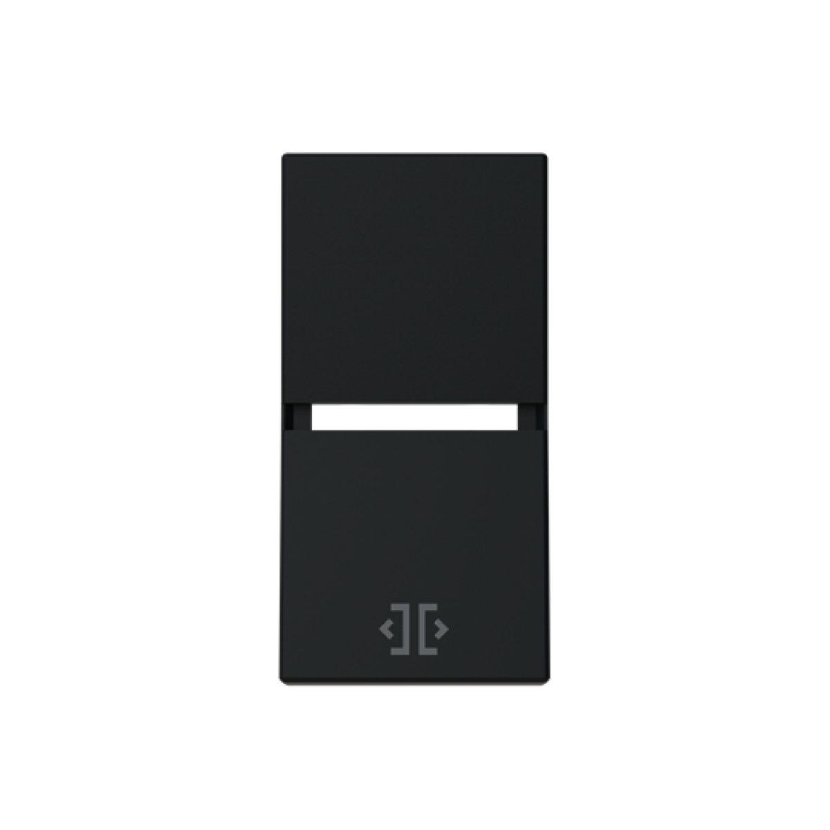 Rocker Switchpush button with Open Black - Zenit