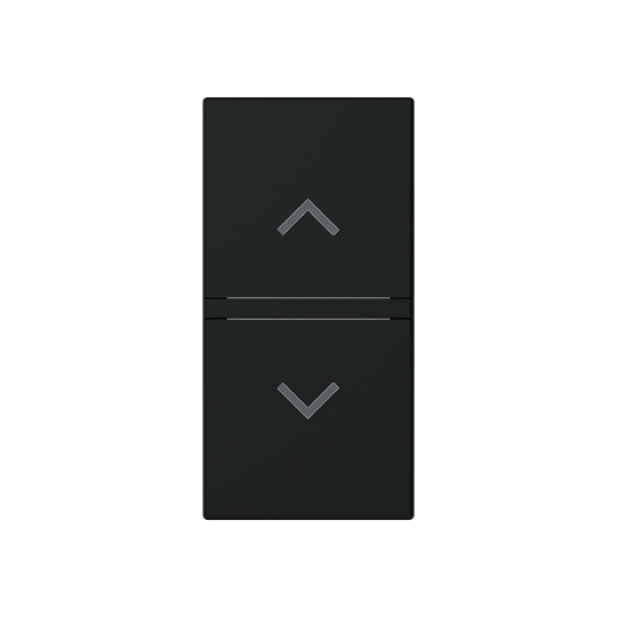 Rocker Venetian blind with Symbol "arrows" Black - Zenit