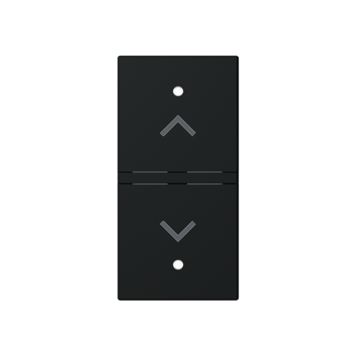 Rocker Venetian blind with Symbol "arrows" Matt Black - Zenit