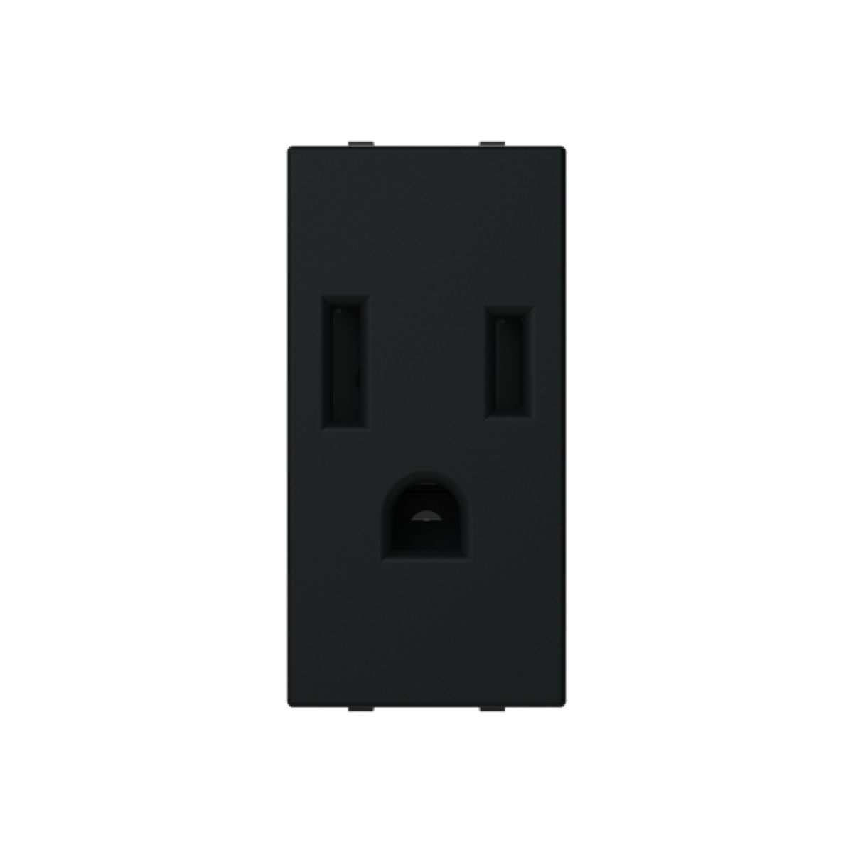 Socket outlet insertcover Without imprint Black - Zenit