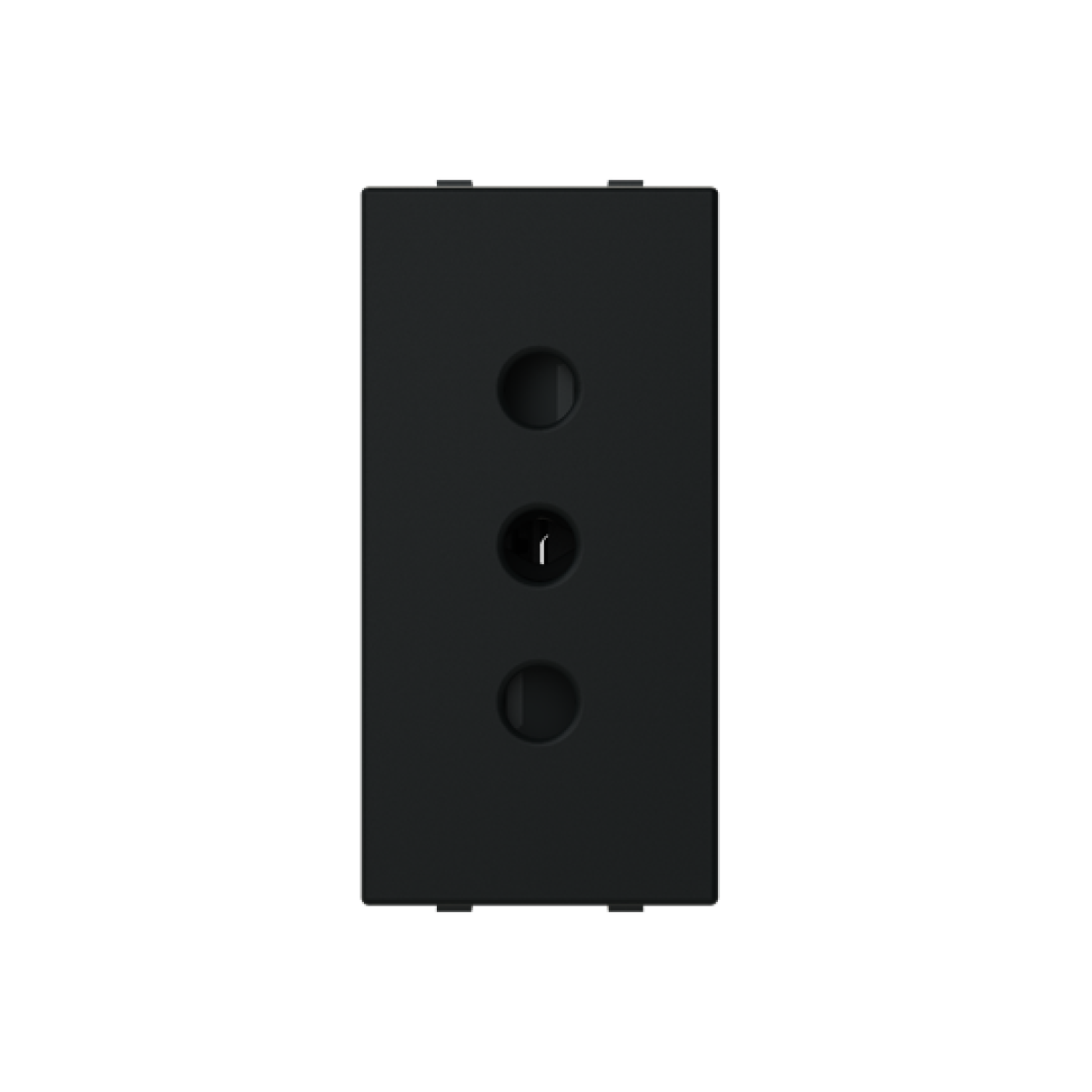 Socket outlet insertcover Without imprint Black - Zenit