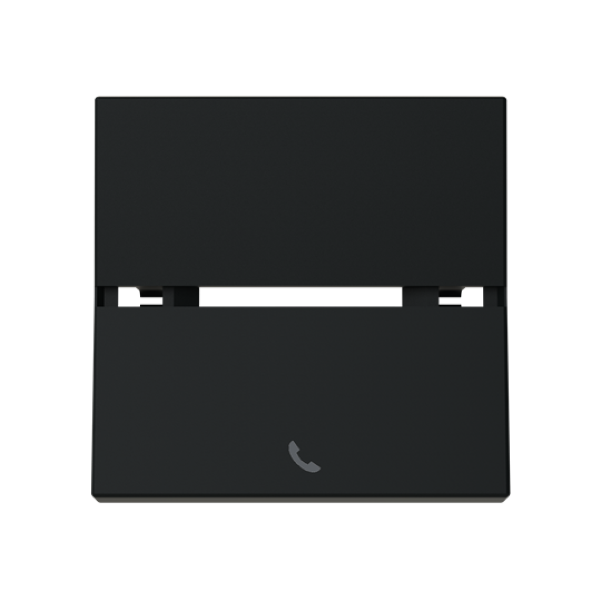 Rocker Switchpush button with Telephone Black - Zenit