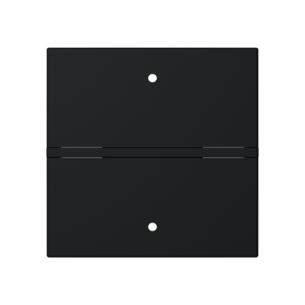 Rocker Switchpush button with Without imprint Matt Black - Zenit