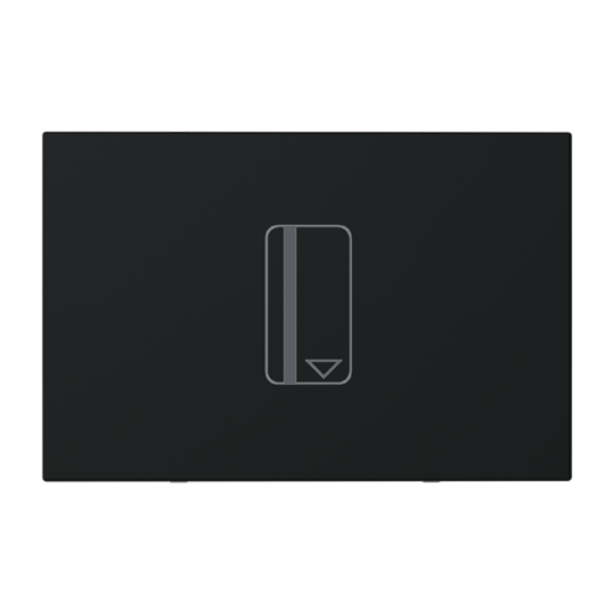 Card switch insertcover with LED exchangeable Black - Zenit