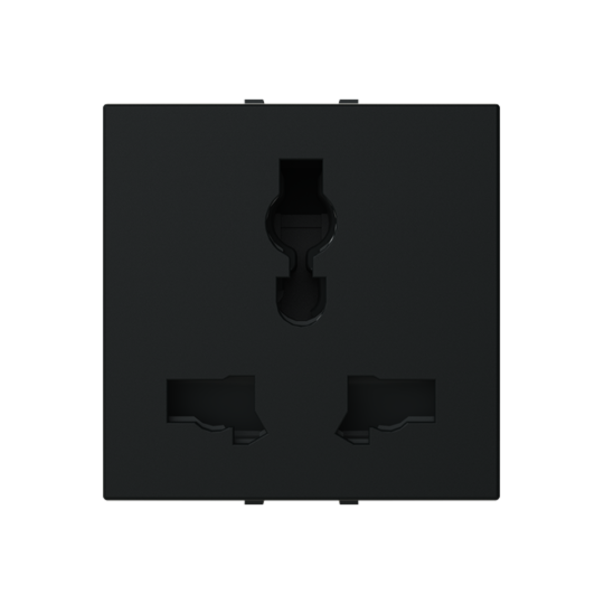 Socket outlet insertcover Without imprint Black - Zenit