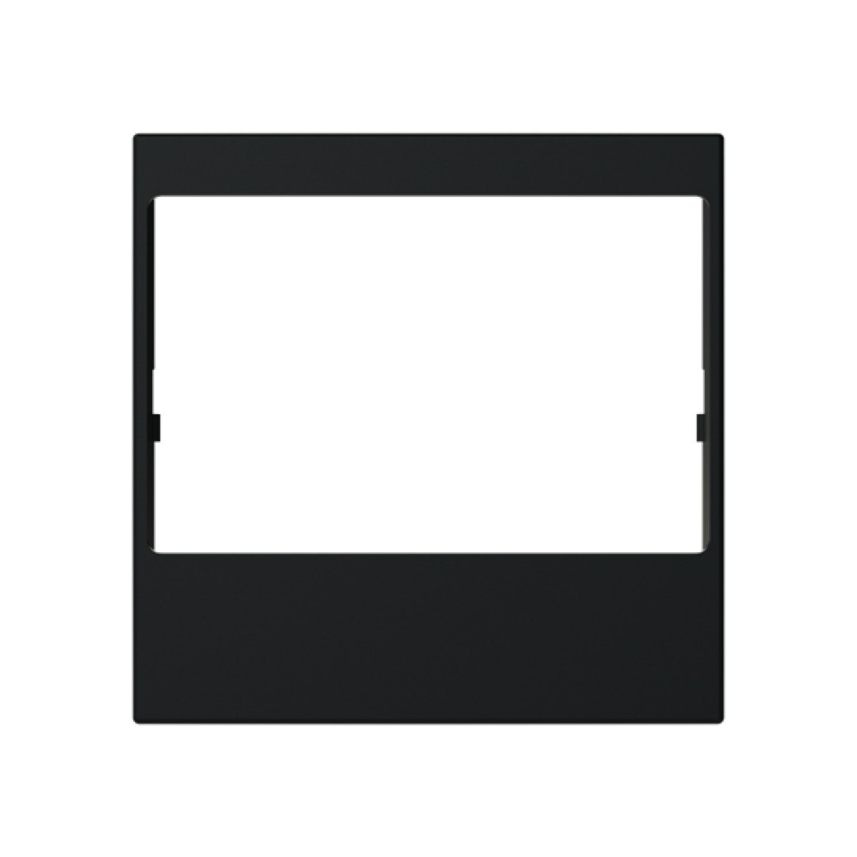 Cover plate Radio with Without imprint Black - Zenit