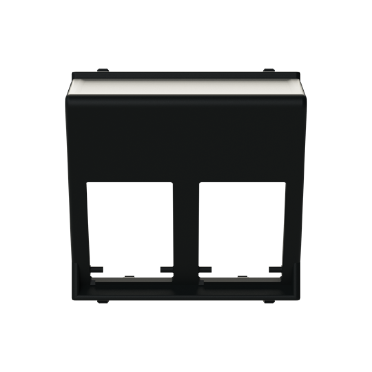 Cover For data connection housing 2 gang Black - Zenit