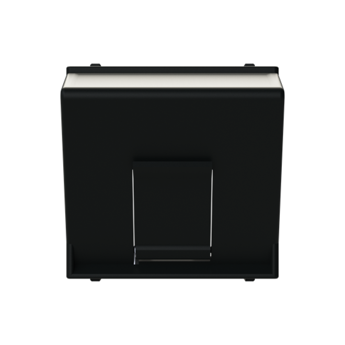 Cover For data connection housing 1 gang Black - Zenit