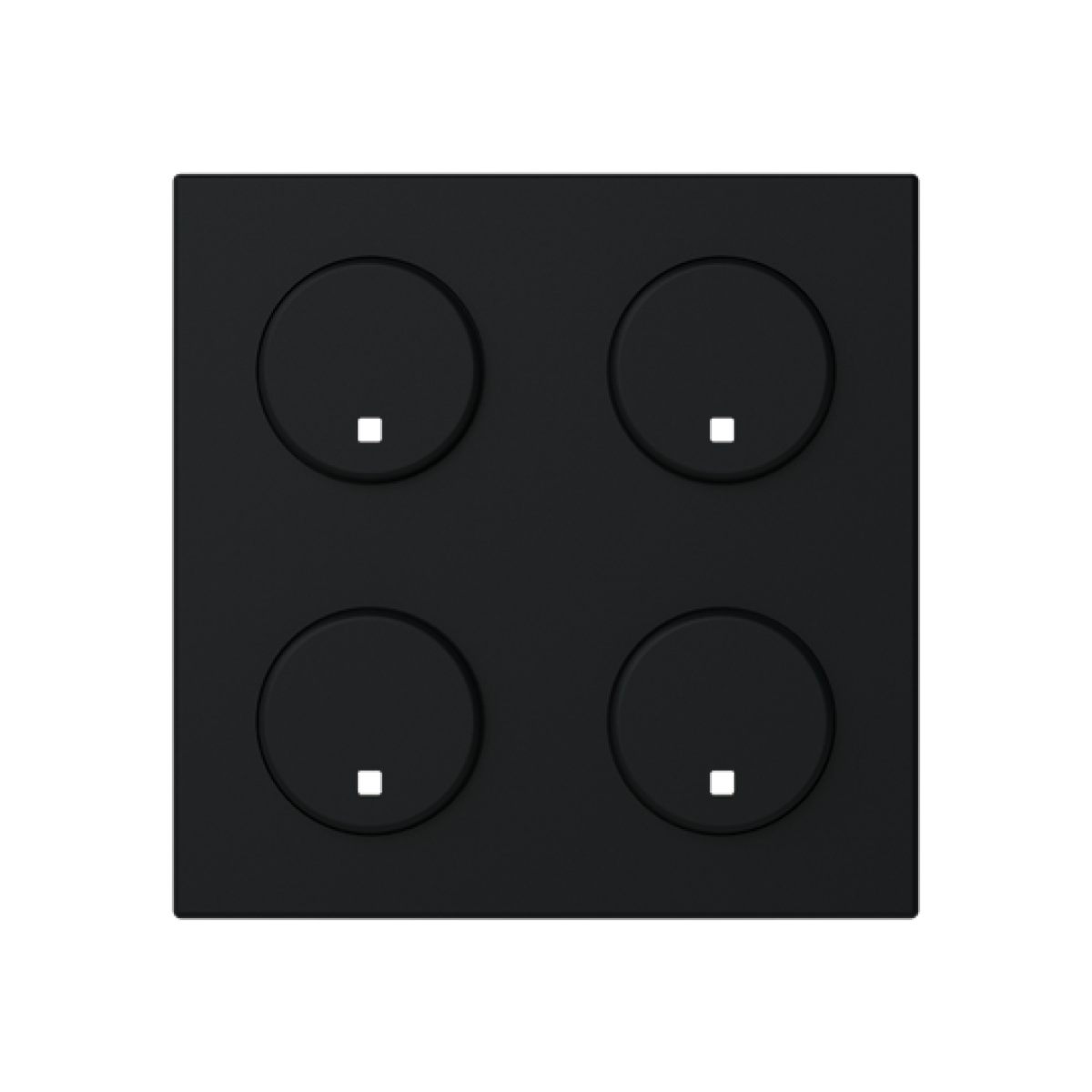 Rocker Switchpush button with Various symbols Black - Zenit