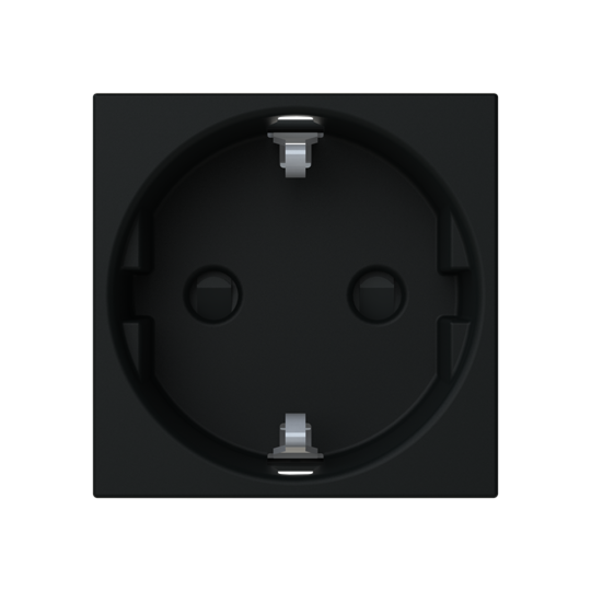 Socket outlet insertcover Without imprint Black - Zenit