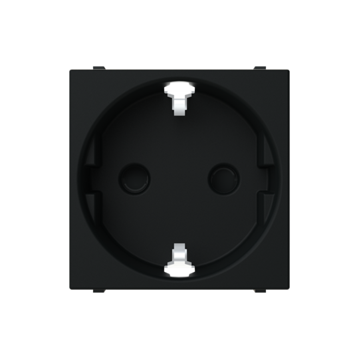 Socket outlet insertcover Without imprint Black - Zenit
