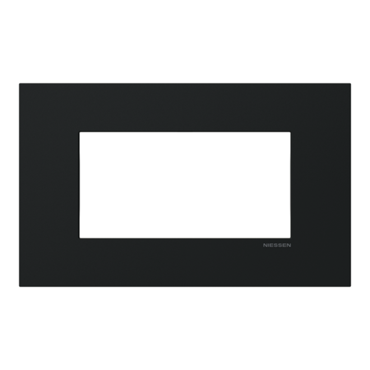 Frame 1-gang Black - Zenit