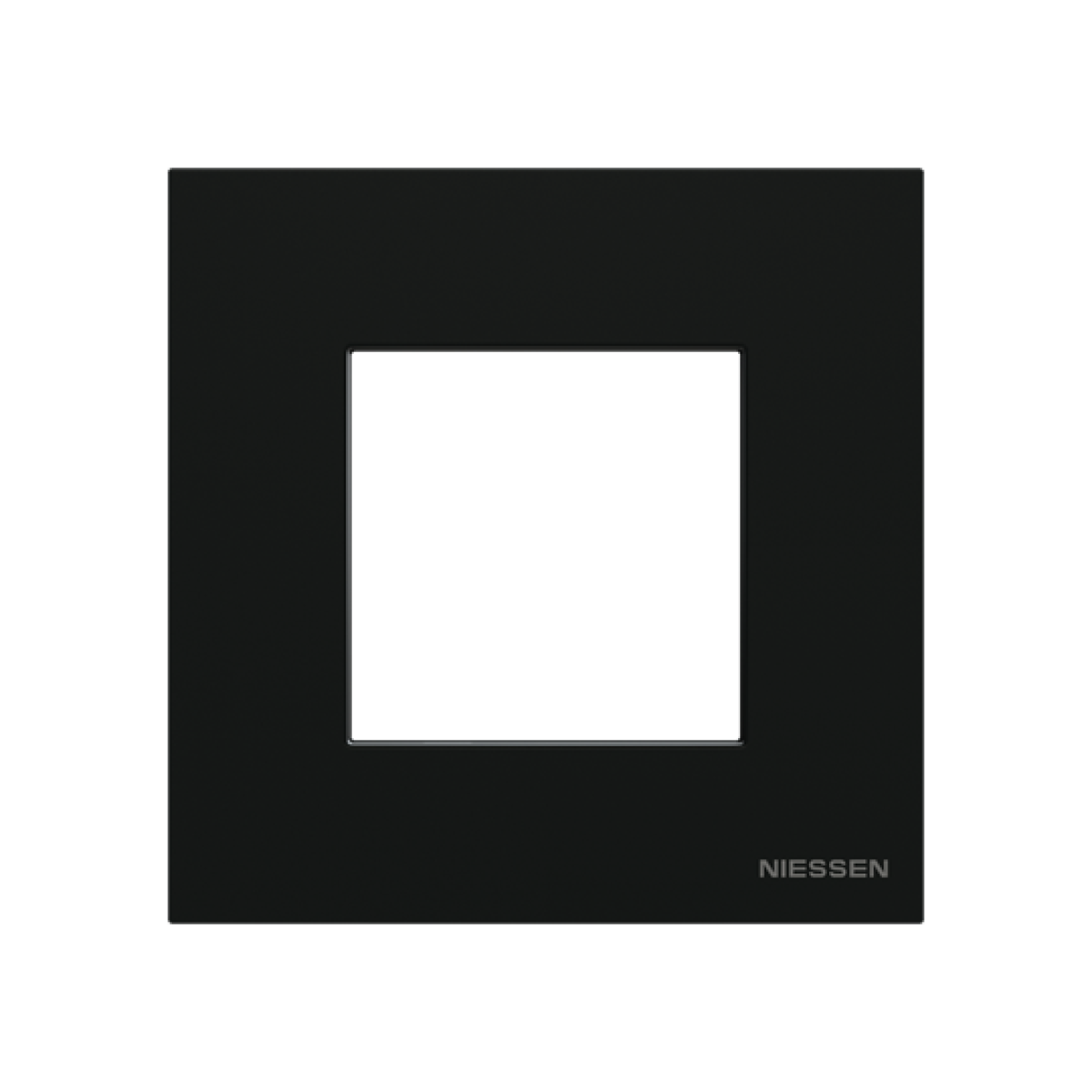 Frame 1-gang Black - Zenit