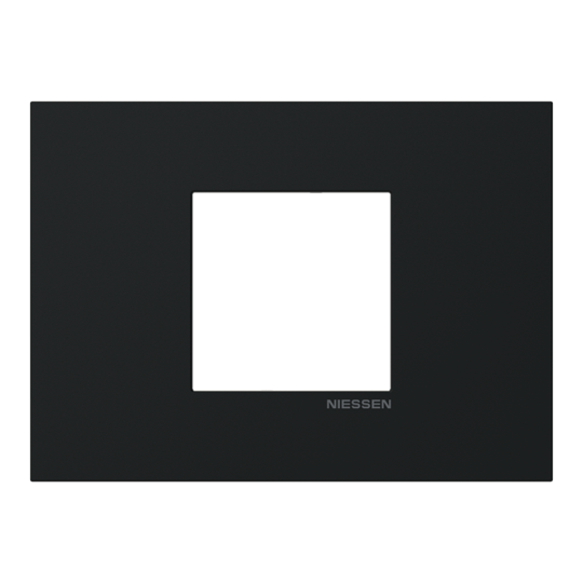 Frame 1-gang Black - Zenit