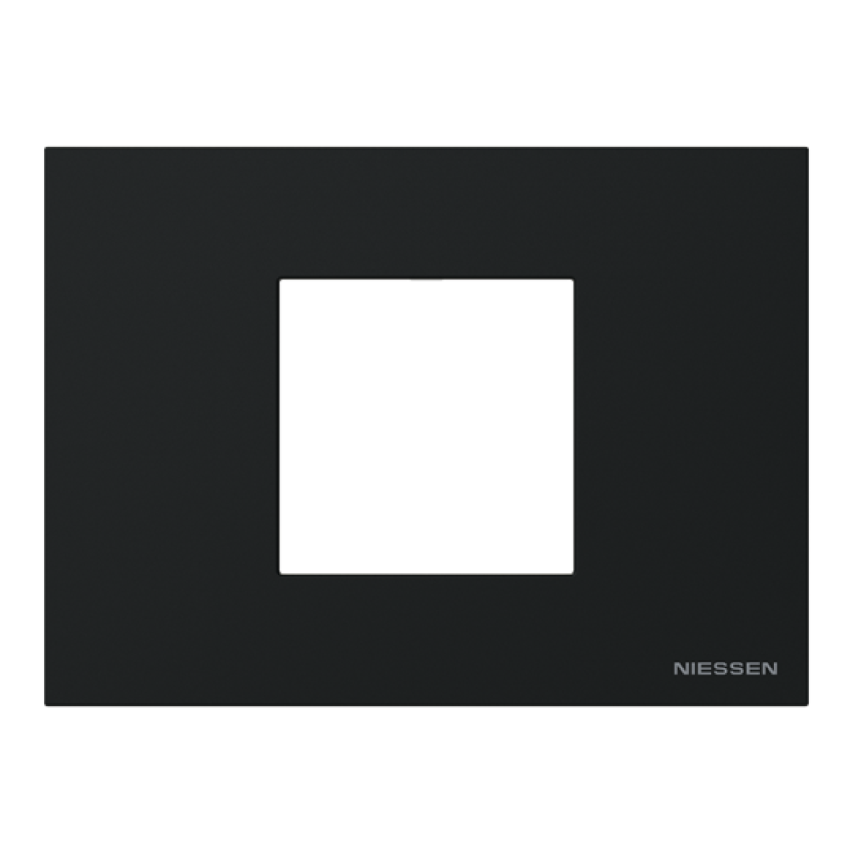 Frame 1-gang Black - Zenit