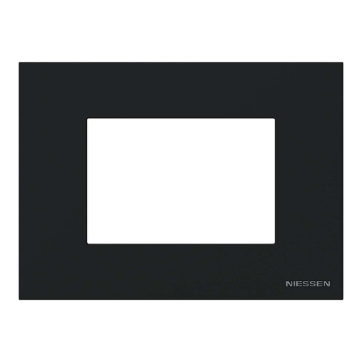 Frame 1-gang Black - Zenit