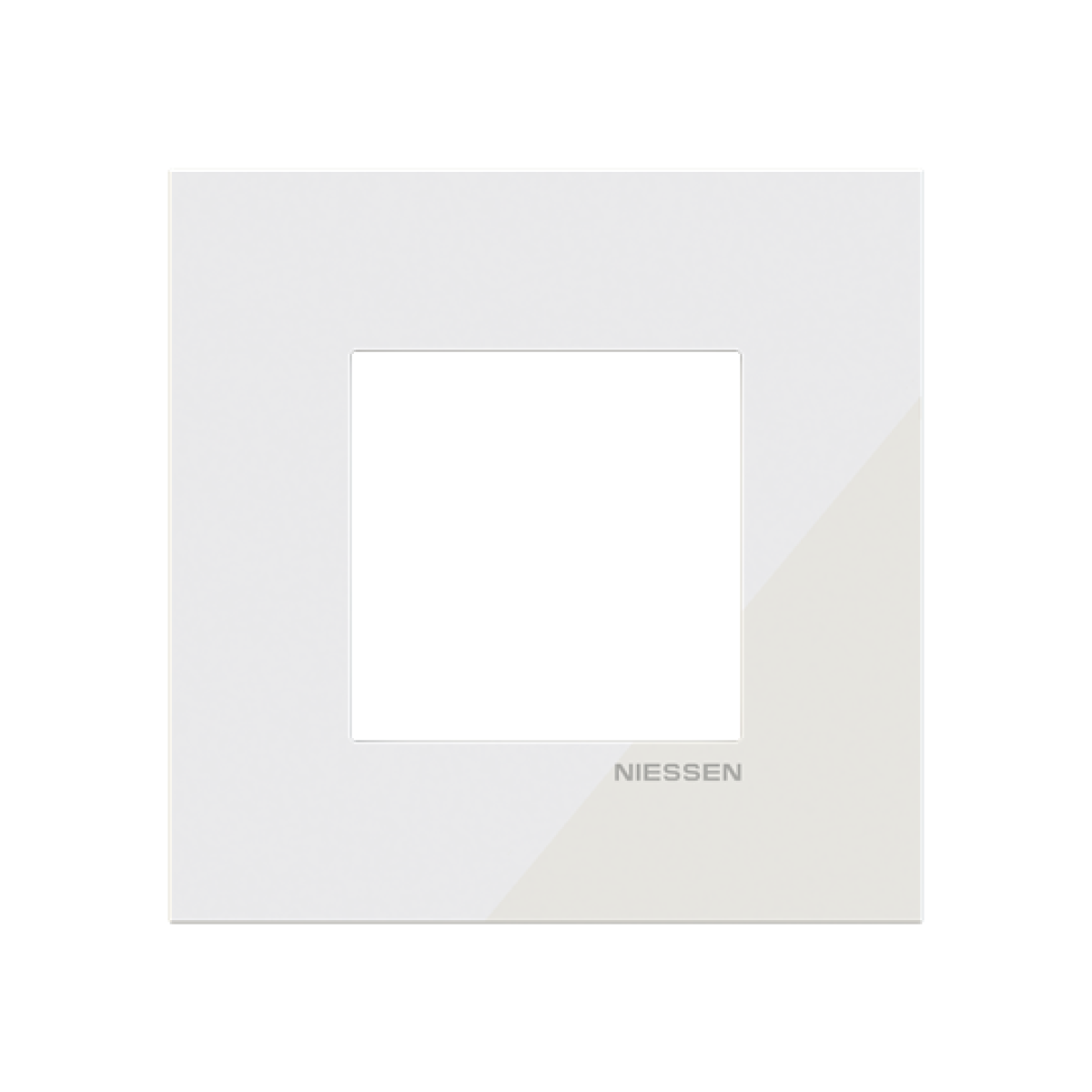 Frame 1-gang Tacteo White - Zenit