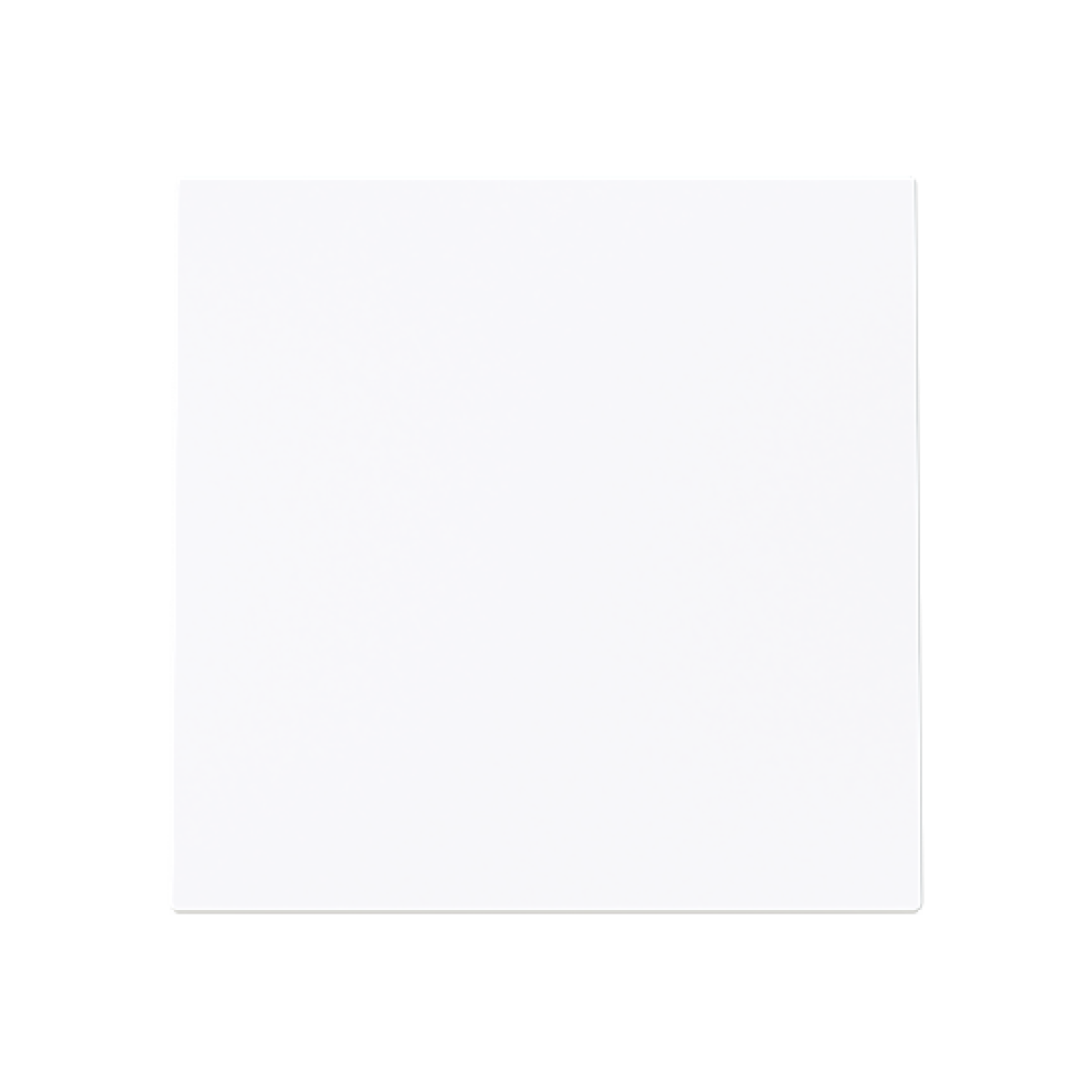 Rocker None for Switchpush button, One-part rocker White - Alba