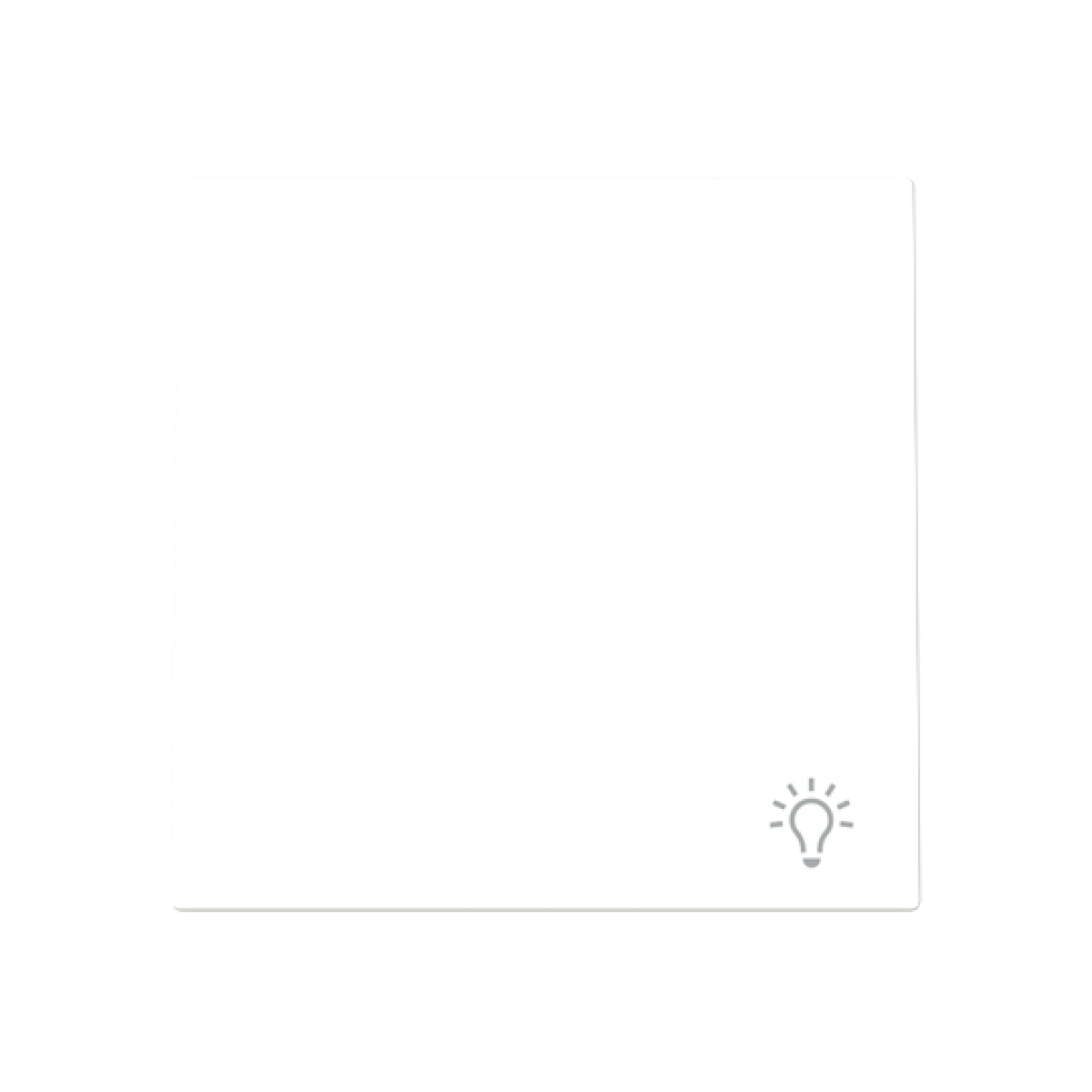 Rocker Symbol "light" for Switchpush button, One-part rocker White - Alba