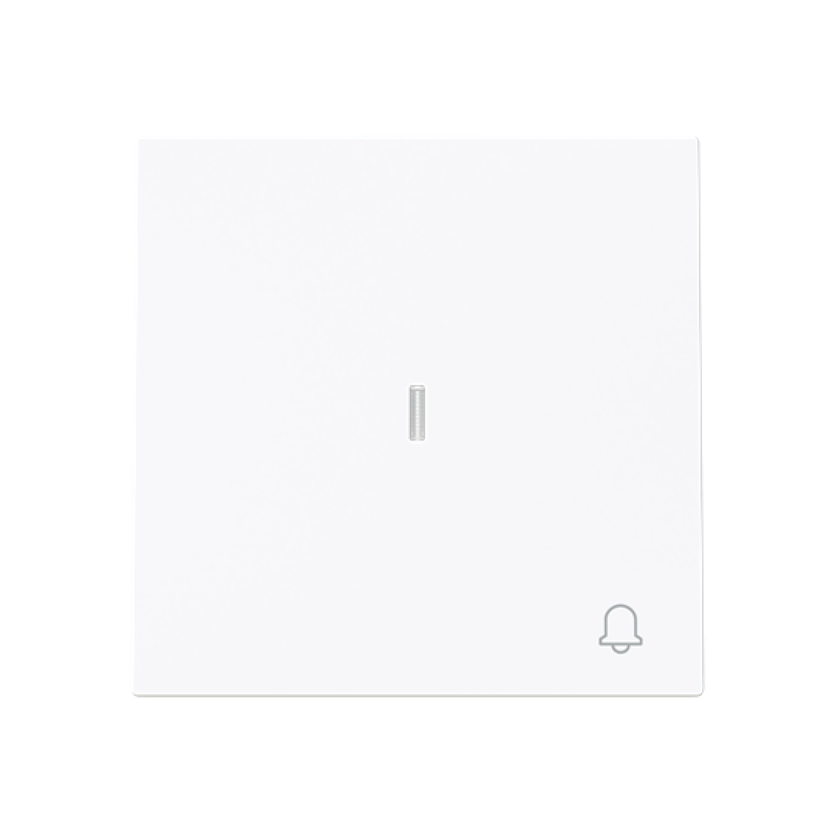 Rocker Symbol "bell" for Switchpush button, One-part rocker White - Alba