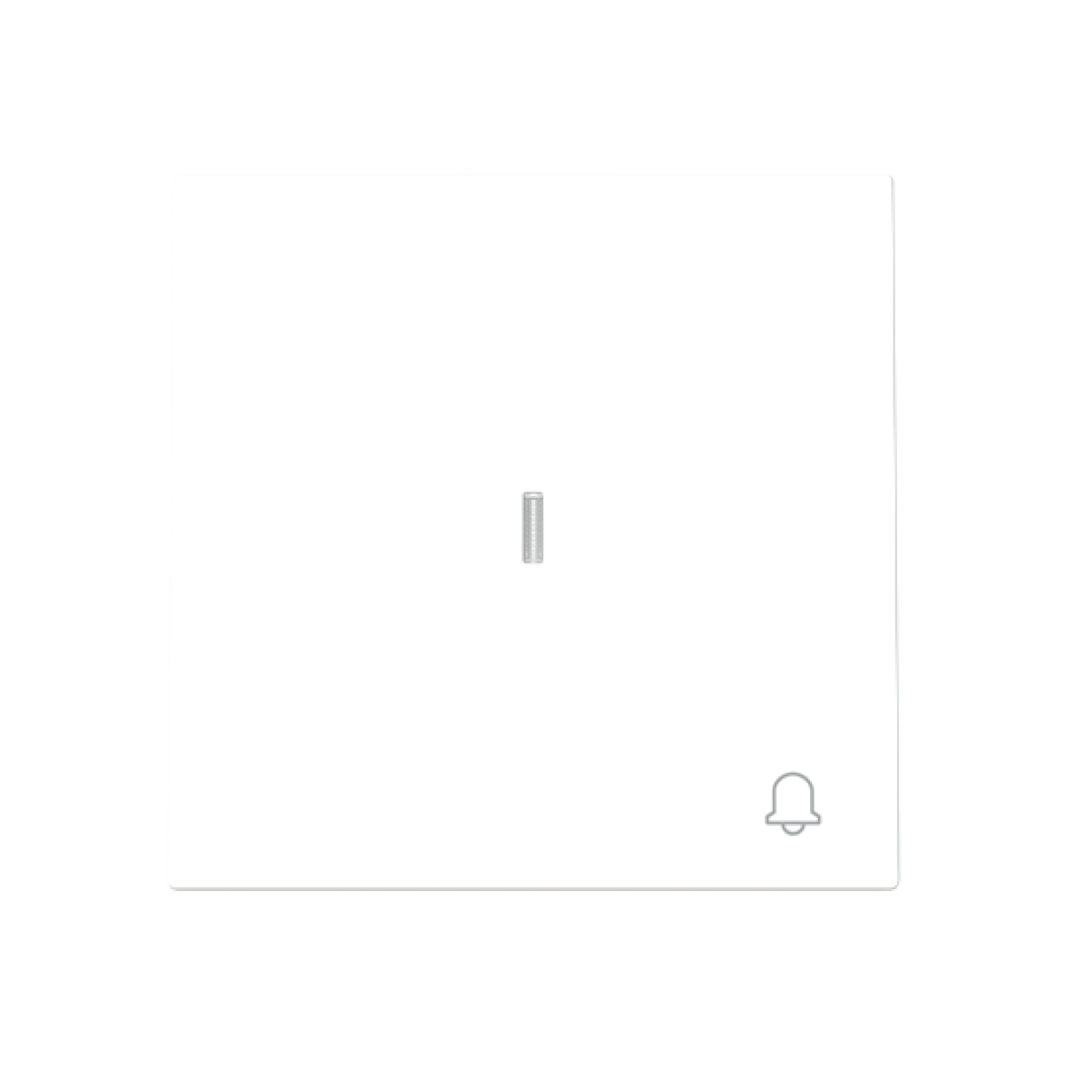 Rocker Symbol "bell" for Switchpush button, One-part rocker White - Alba