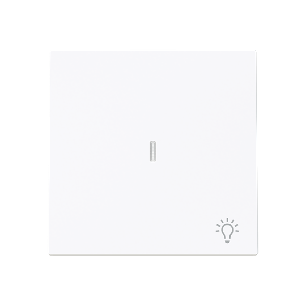 Rocker Symbol "light" for Switchpush button, One-part rocker White - Alba