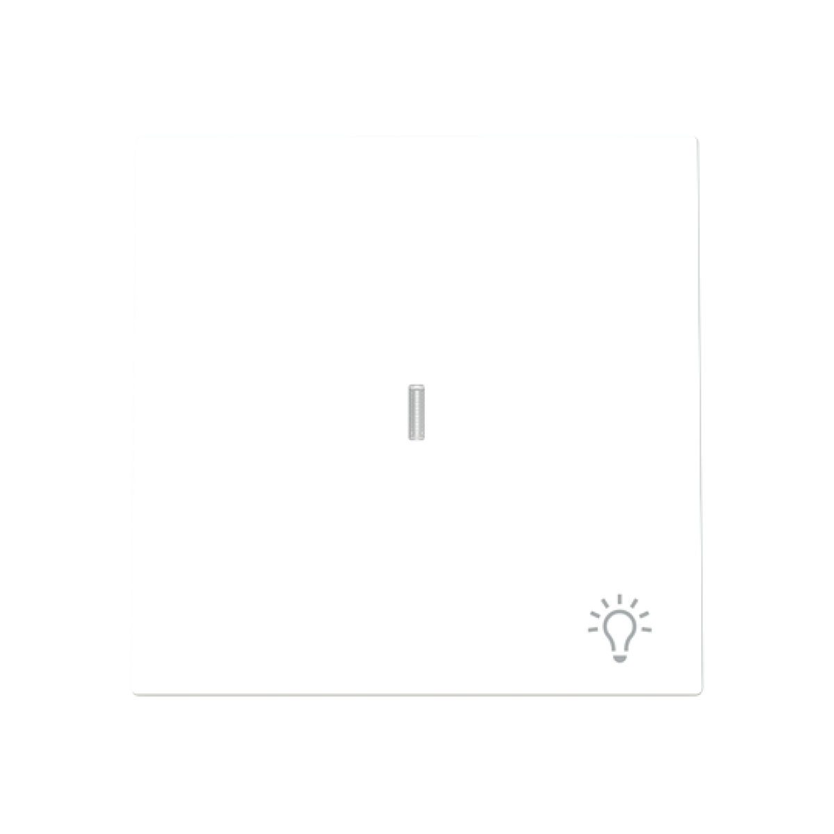 Rocker Symbol "light" for Switchpush button, One-part rocker White - Alba