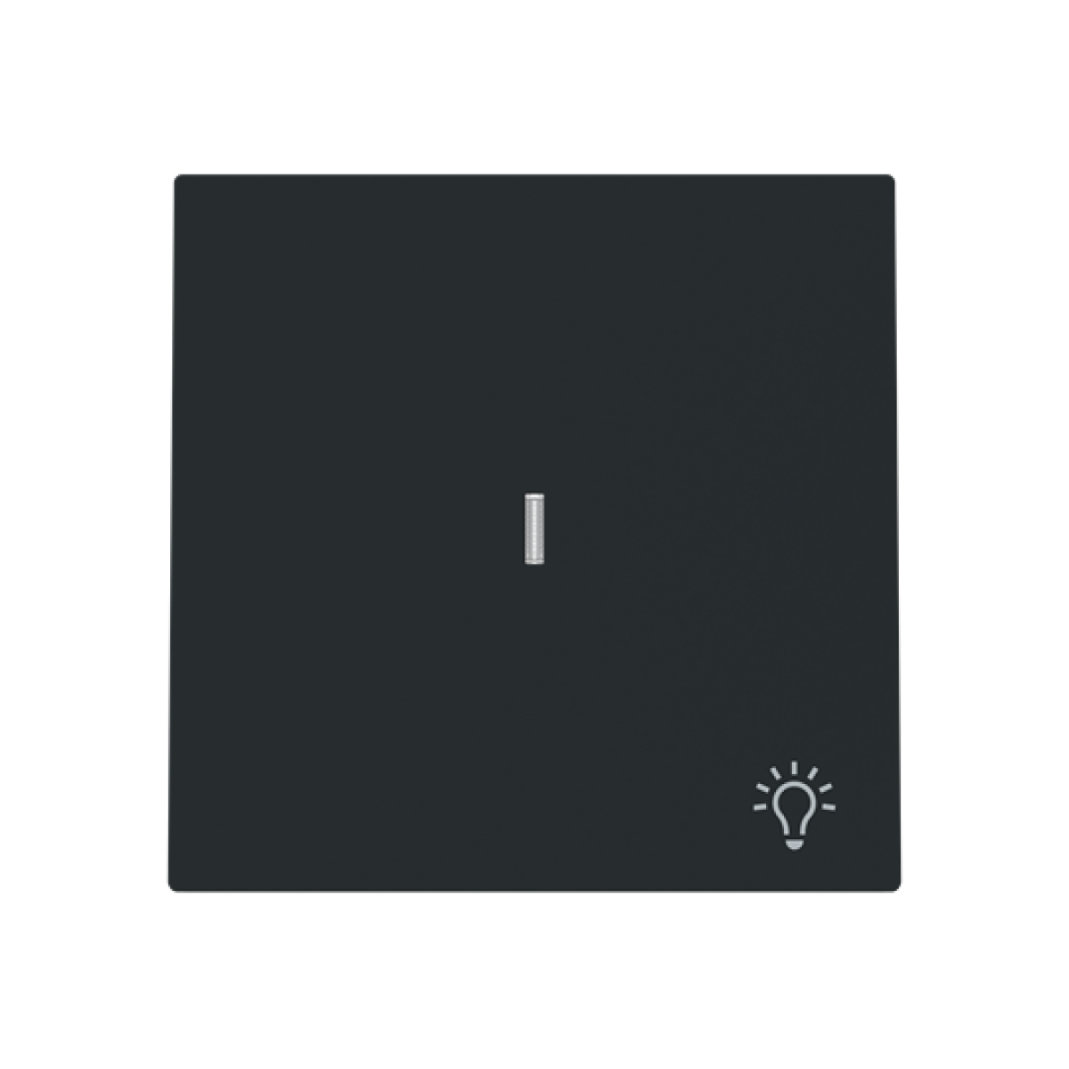 Rocker Symbol "light" for Switchpush button, One-part rocker Black - Alba