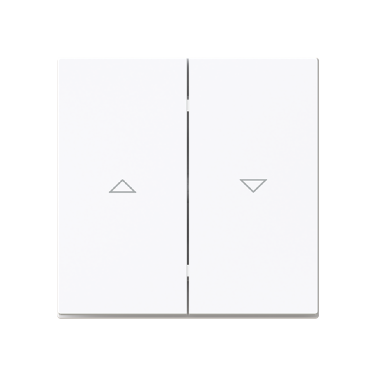 Rocker Symbol "arrows" for Venetian blind, Two-part rocker White - Alba