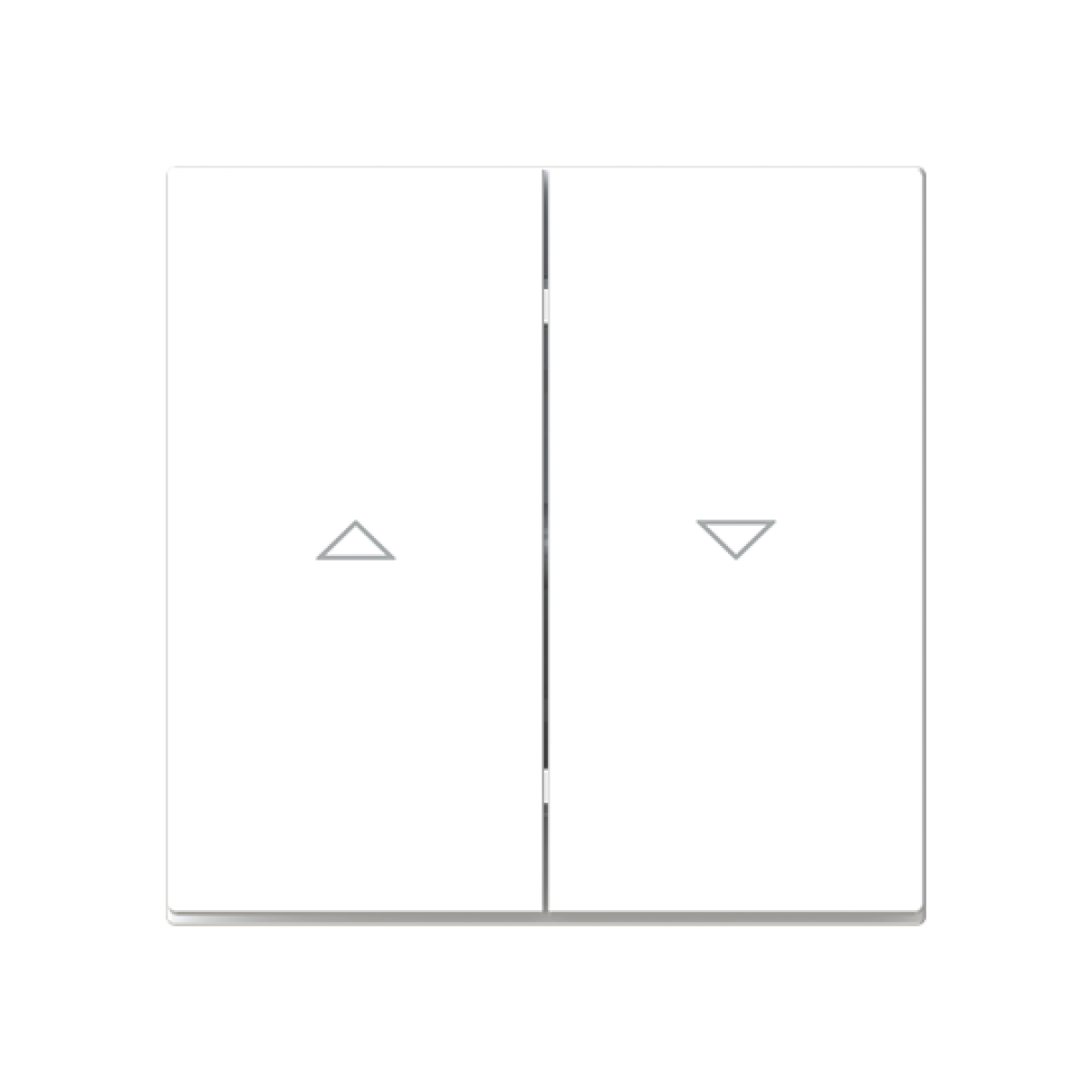 Rocker Symbol "arrows" for Venetian blind, Two-part rocker White - Alba