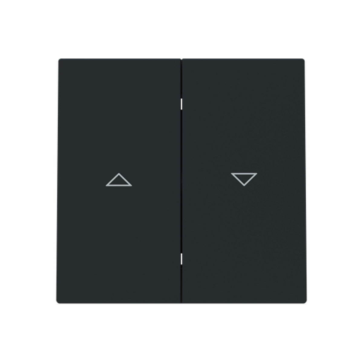 Rocker Symbol "arrows" for Venetian blind, Two-part rocker Black - Alba