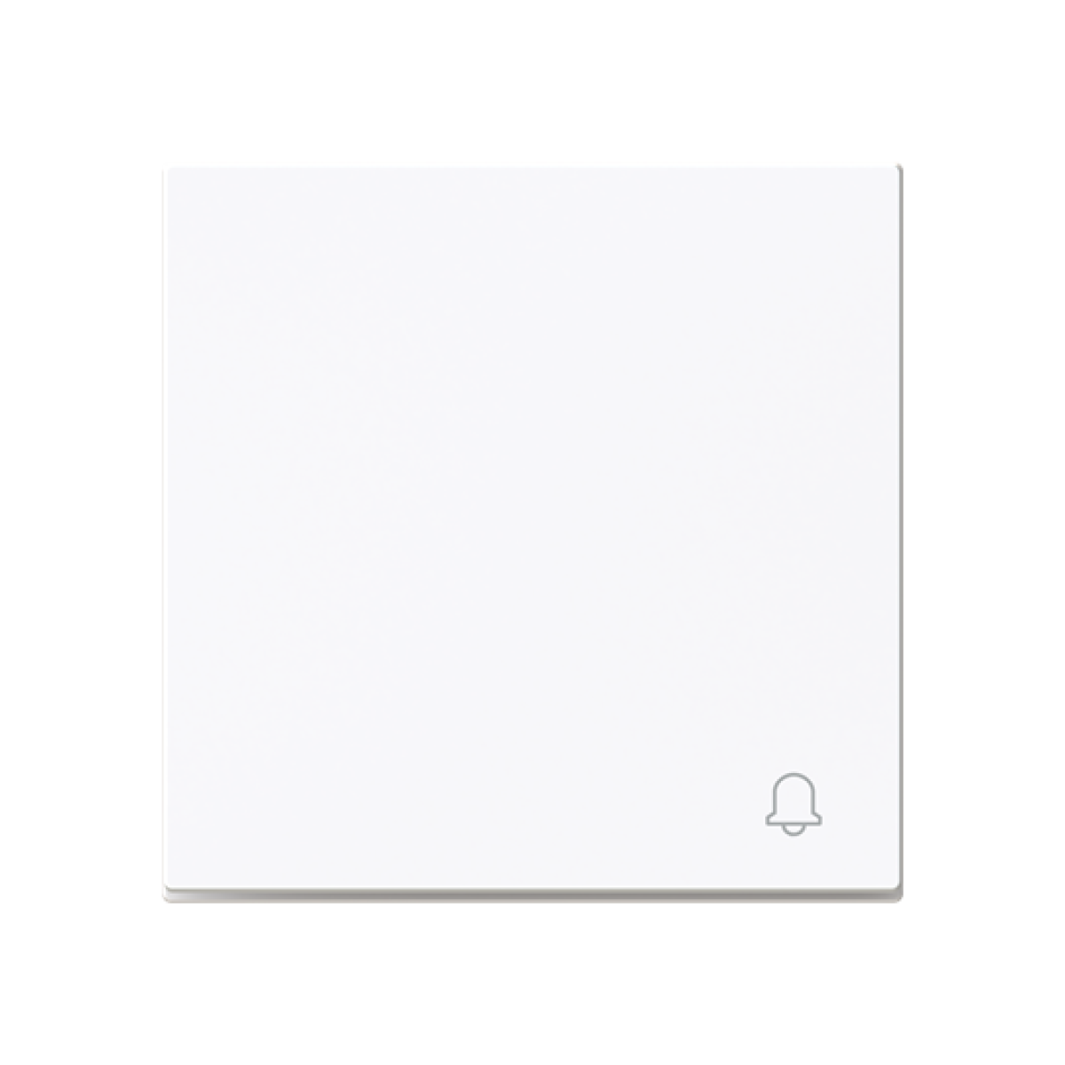 Rocker Symbol "bell" for Switchpush button, One-part rocker White - Alba
