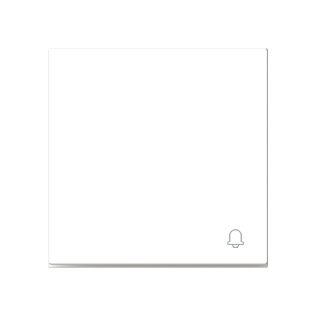 Rocker Symbol "bell" for Switchpush button, One-part rocker White - Alba