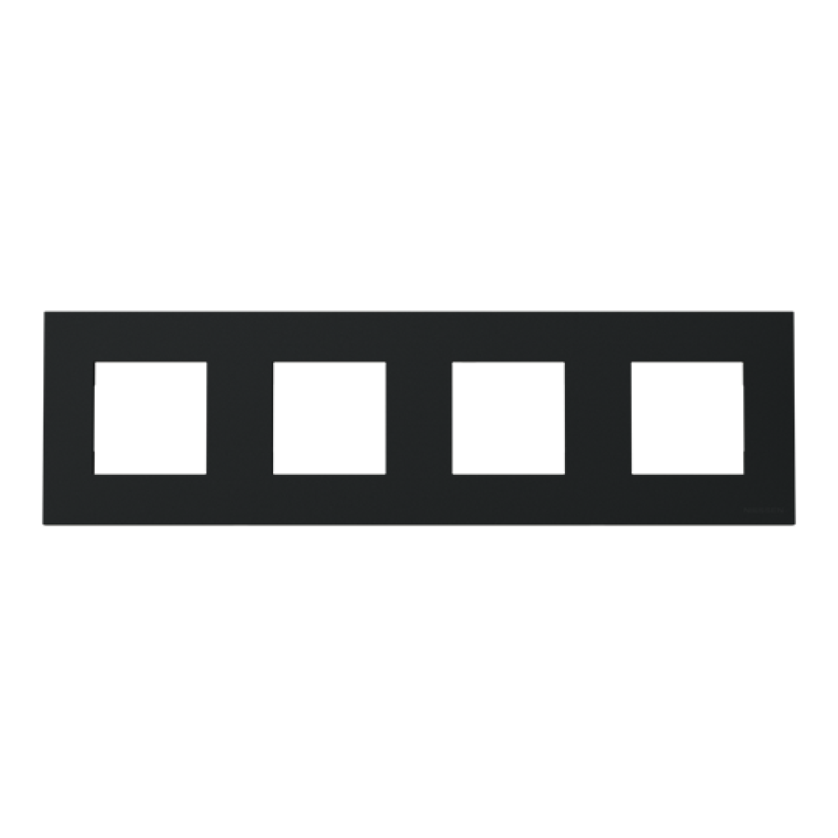 Frame 4-gang Black - Zenit