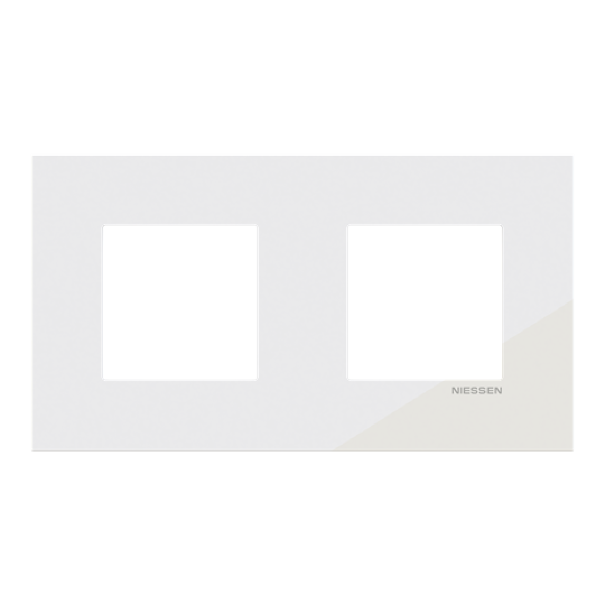 Frame 2-gang Tacteo White - Zenit