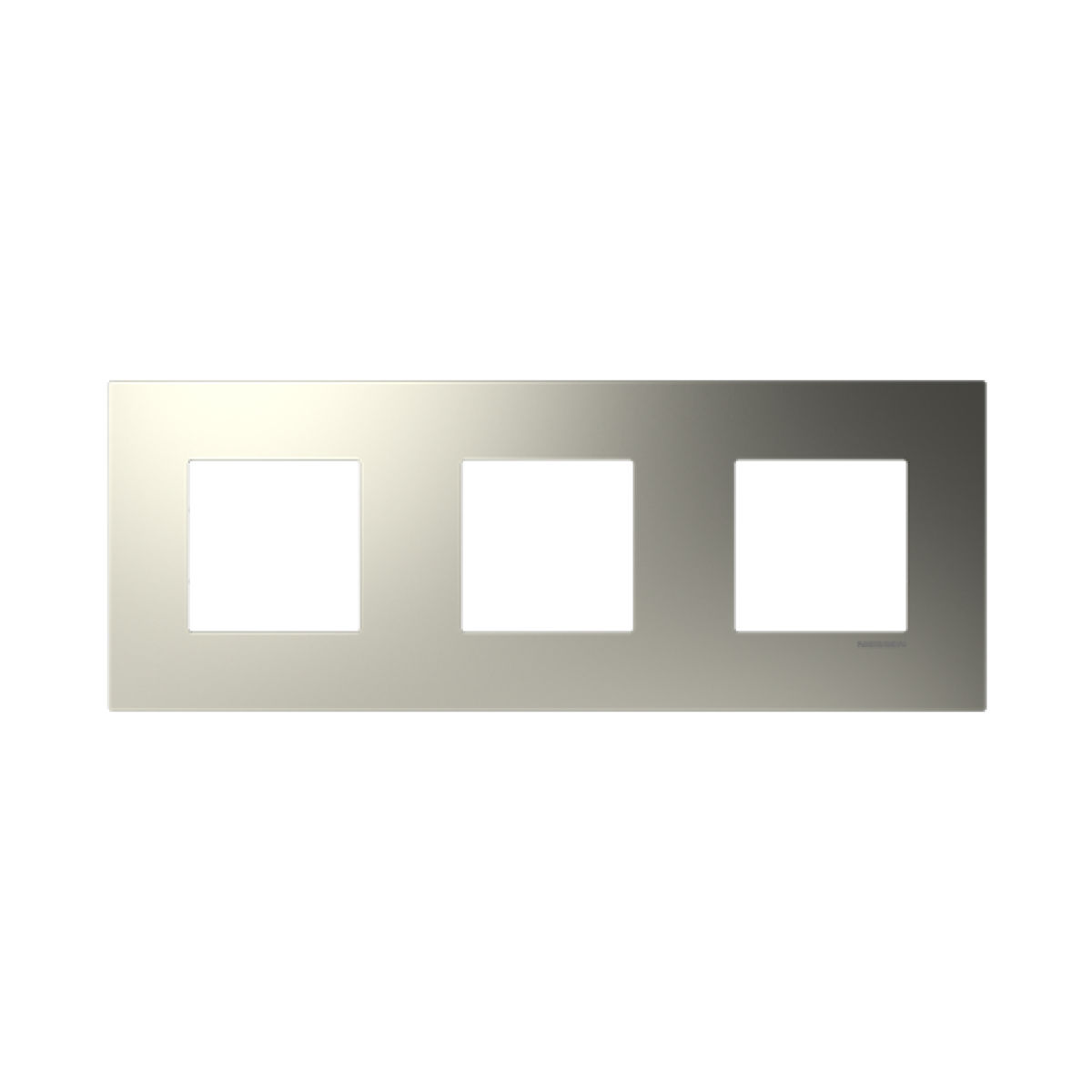 Frame 3-gang Nickel - Zenit