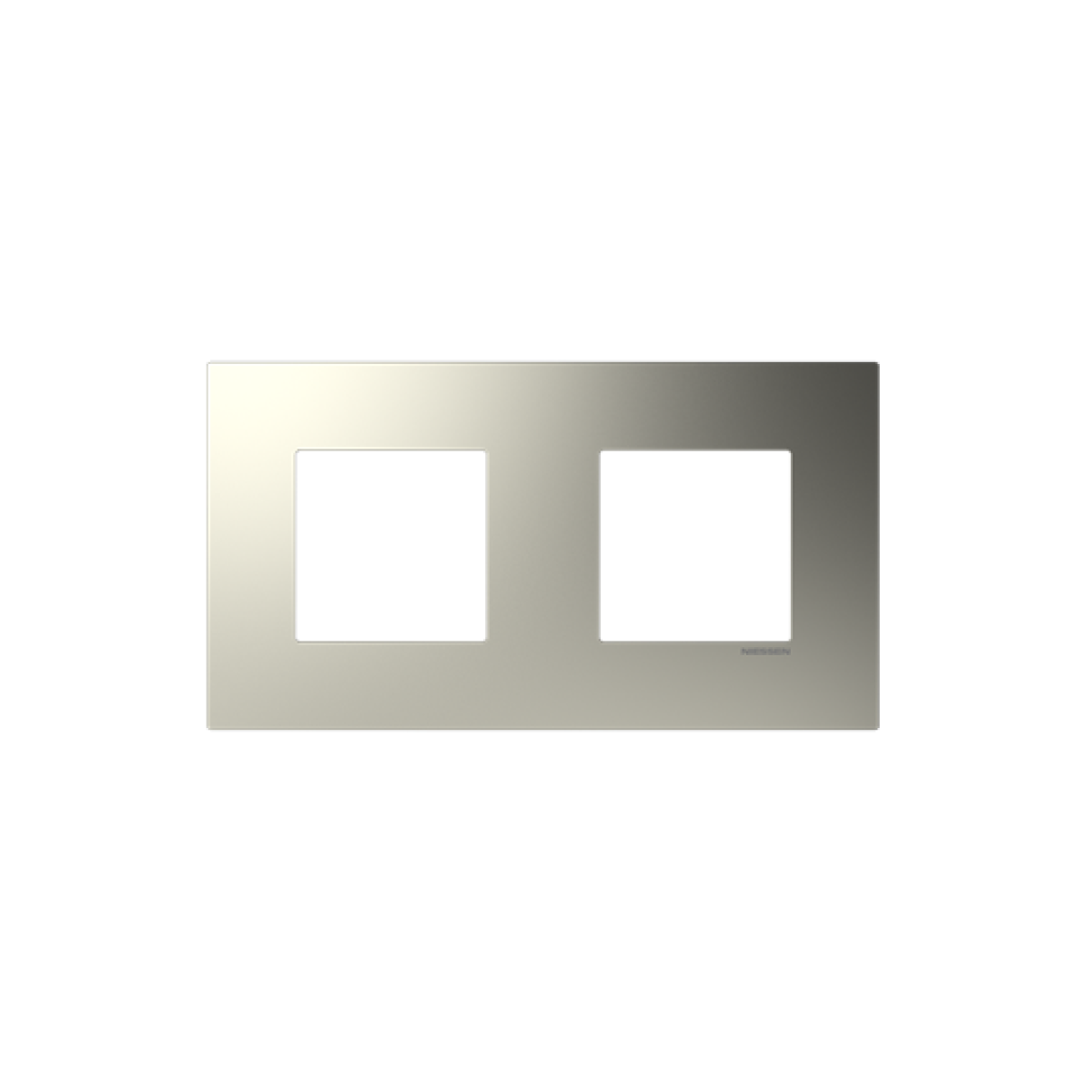 Frame 2-gang Nickel - Zenit