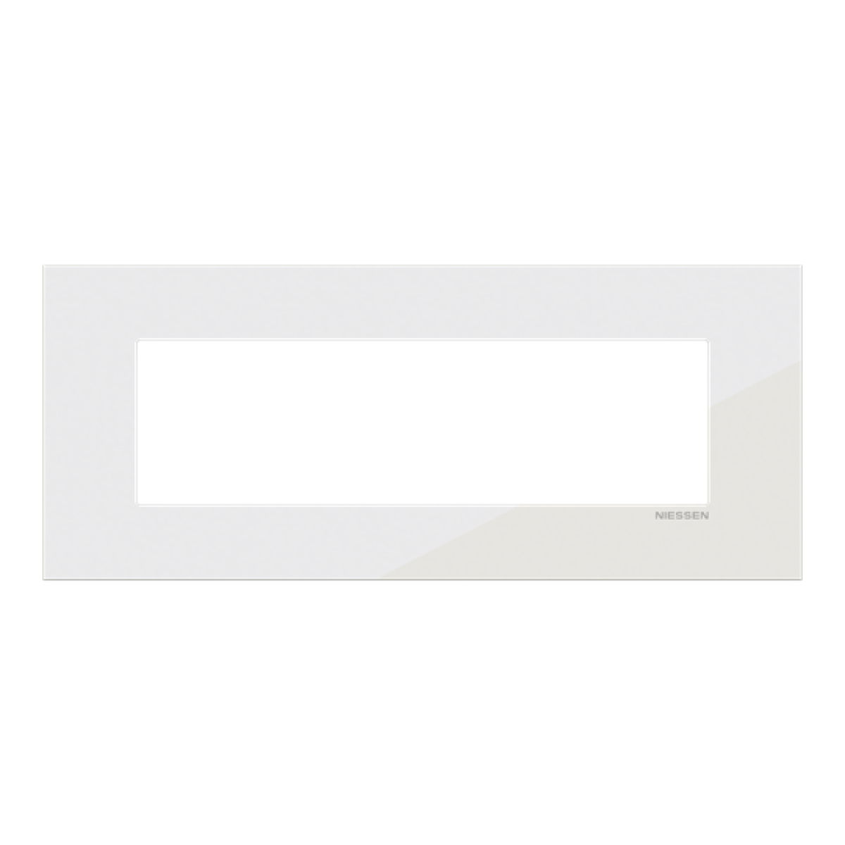 Frame 1-gang Tacteo White - Zenit