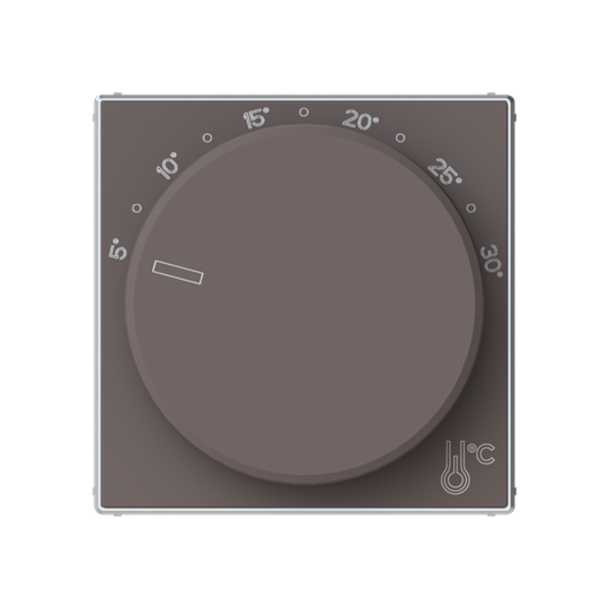 Cover plate for Thermostat Central cover plate Taupe - Sky Niessen