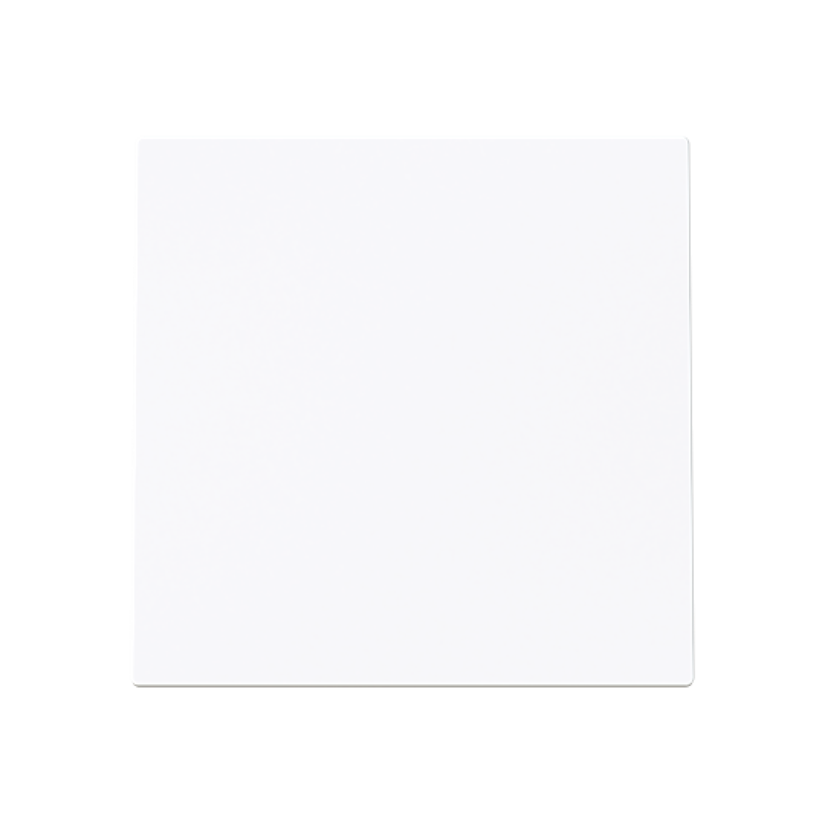 Cover plate Without imprint for Switchpush button, Single rocker White - Alba