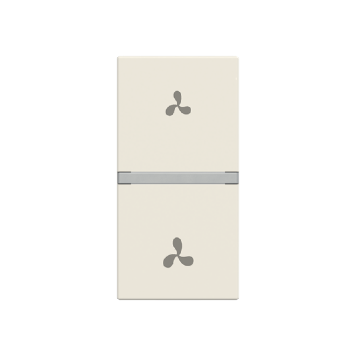 Rocker VMC symbol for Switchpush button, Central cover plate White - Zenit