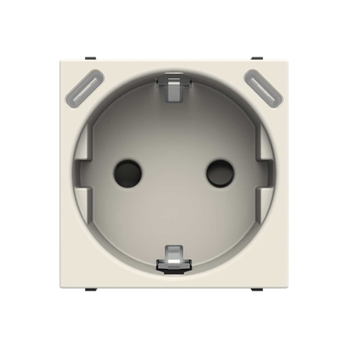 Socket outlet insertcover with USB AC White - Zenit