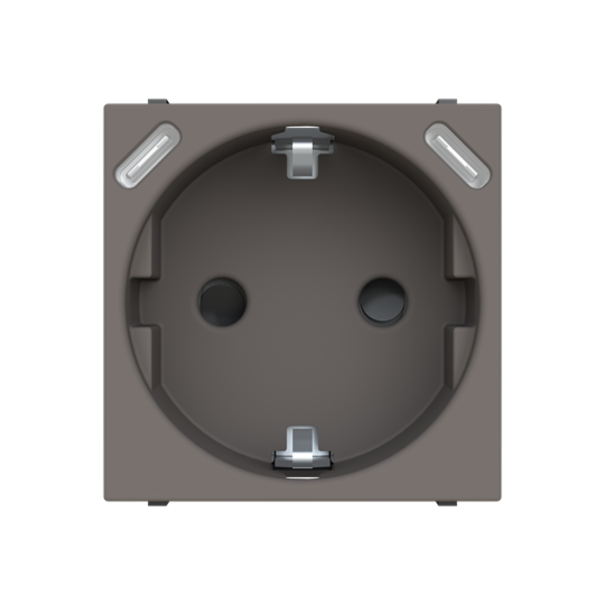 Socket outlet insertcover with USB AC Anthracite - Zenit